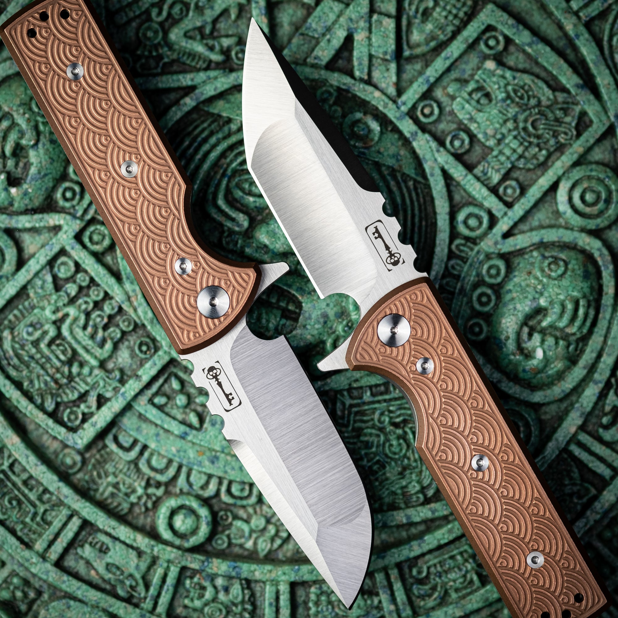 Chaves T.A.K Flipper - Seigaiha Engraved Copper (Exclusive)