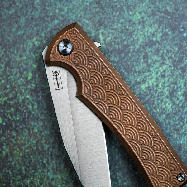 Chaves Sangre Street Wharncliffe - Copper & Titanium w/ Seigaiha Motif (Exclusive)