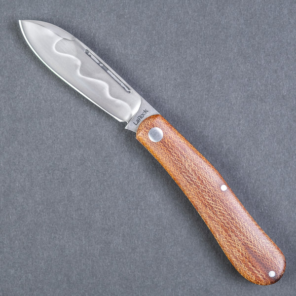 Tracy LaRock Dogleg - Natural Crosscut Micarta (Custom)