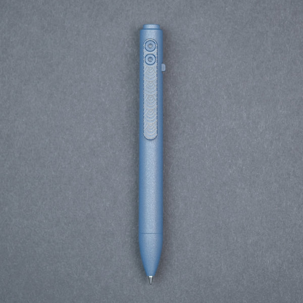 Tactile Turn Side Click Mini Pen - Seigaiha Side Click Mini Pen Titanium