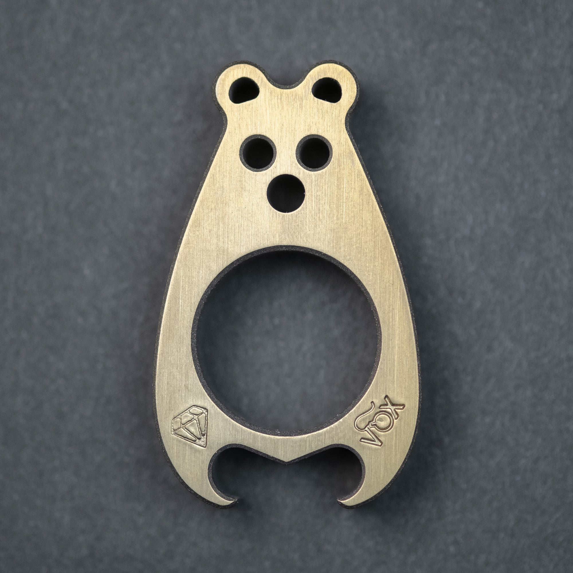 VoxDesign Tiny BrewBear - 3/8" Anodized Titanium (Custom)