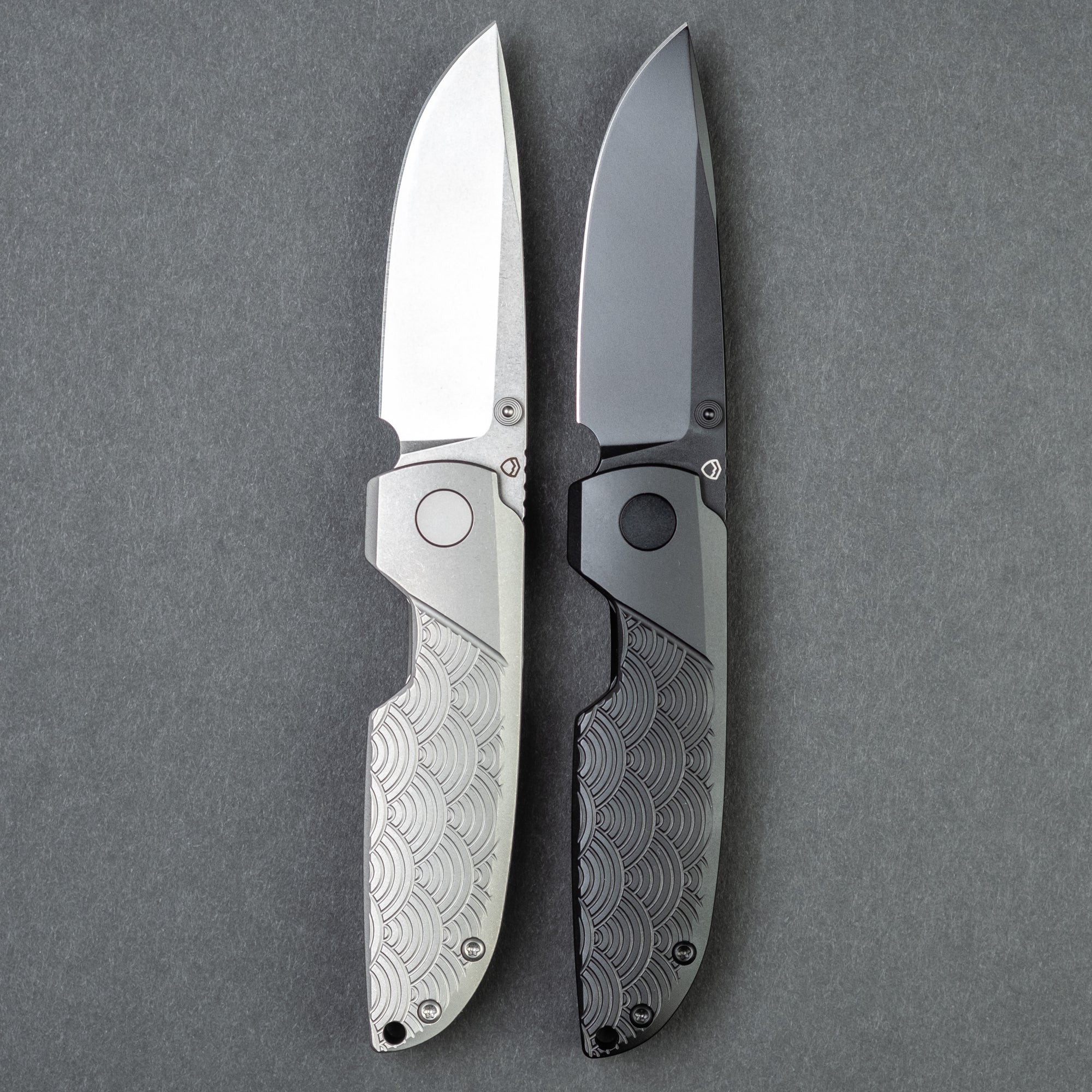 Matsey Basilisk - Seigaiha Engraved Titanium (Exclusive)