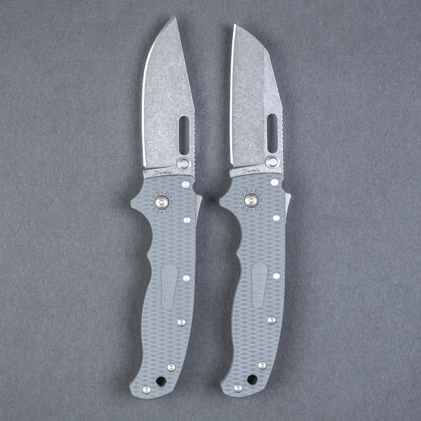 Demko Knives AD20.5 Shark Lock - Gray Grivory & AUS10A