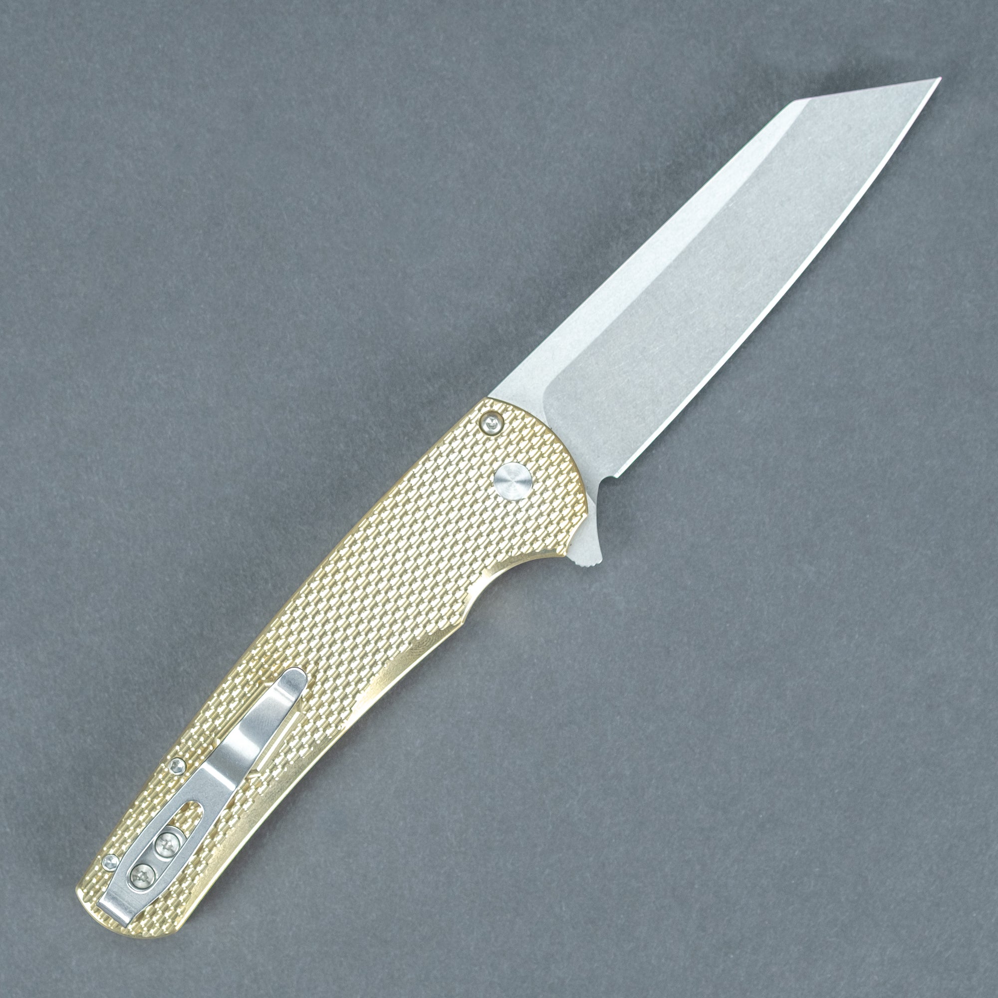 Pro-Tech Knives Malibu Flipper - Textured Bronze (Limited)