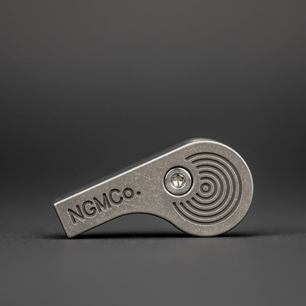 Nice Guy Machine Co. Safety Whistle One Hitter V2 - Titanium