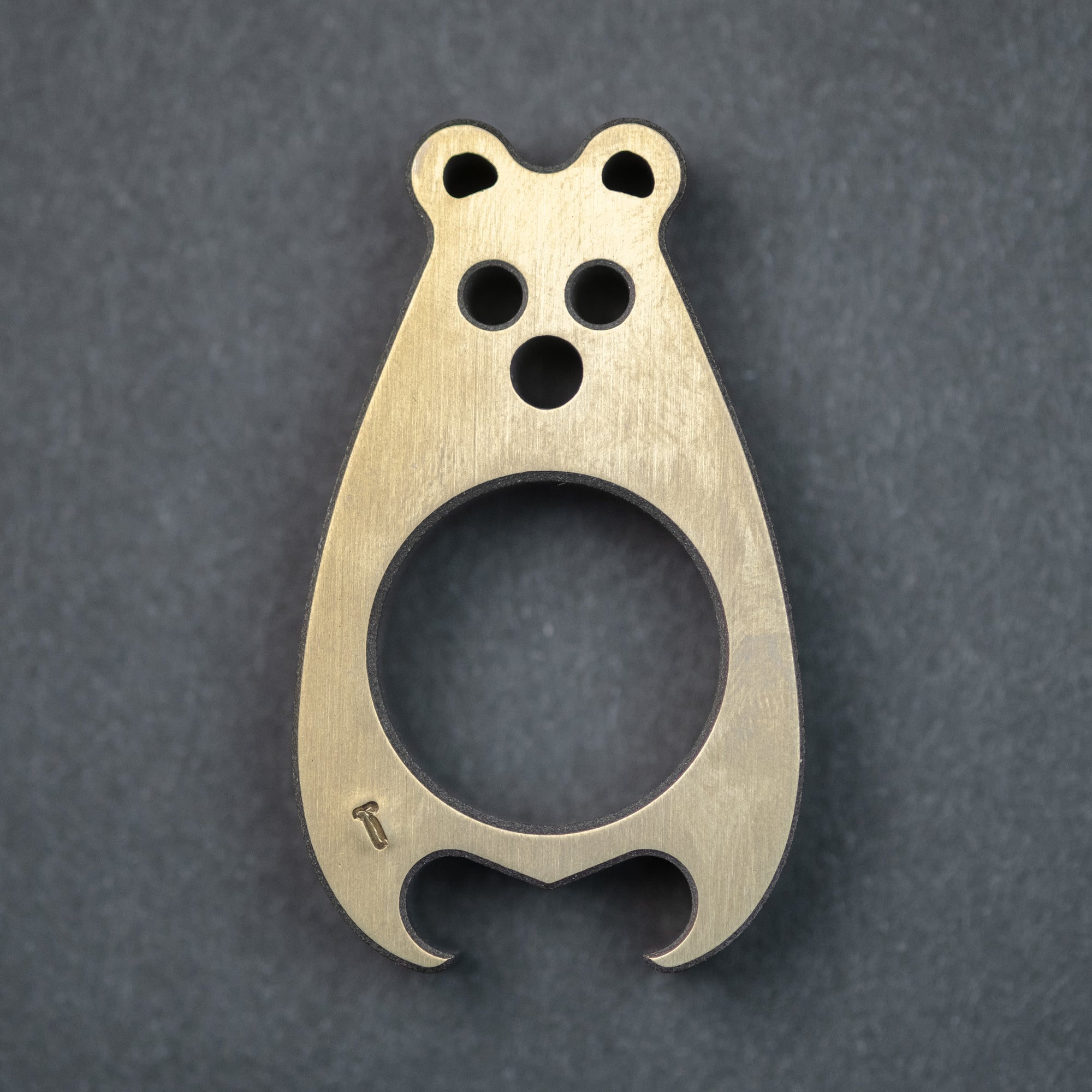 VoxDesign Tiny BrewBear - 3/8" Anodized Titanium (Custom)