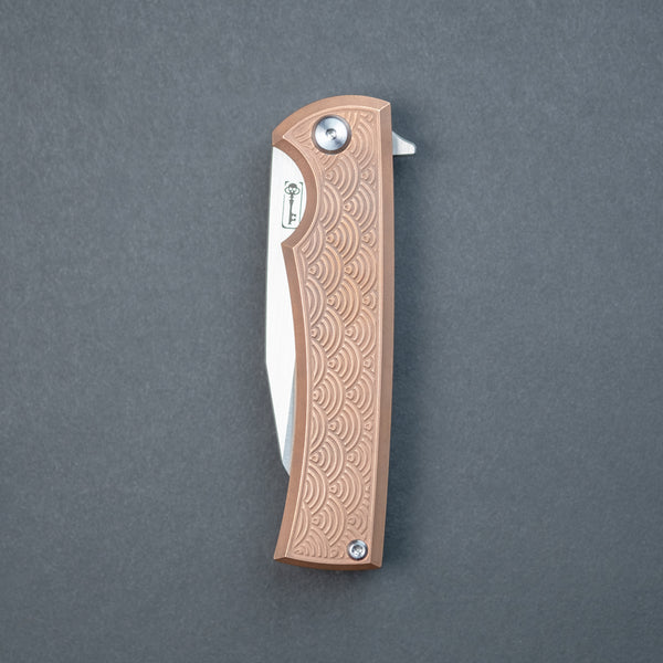 Chaves Sangre Street Wharncliffe - Copper & Titanium w/ Seigaiha Motif (Exclusive)