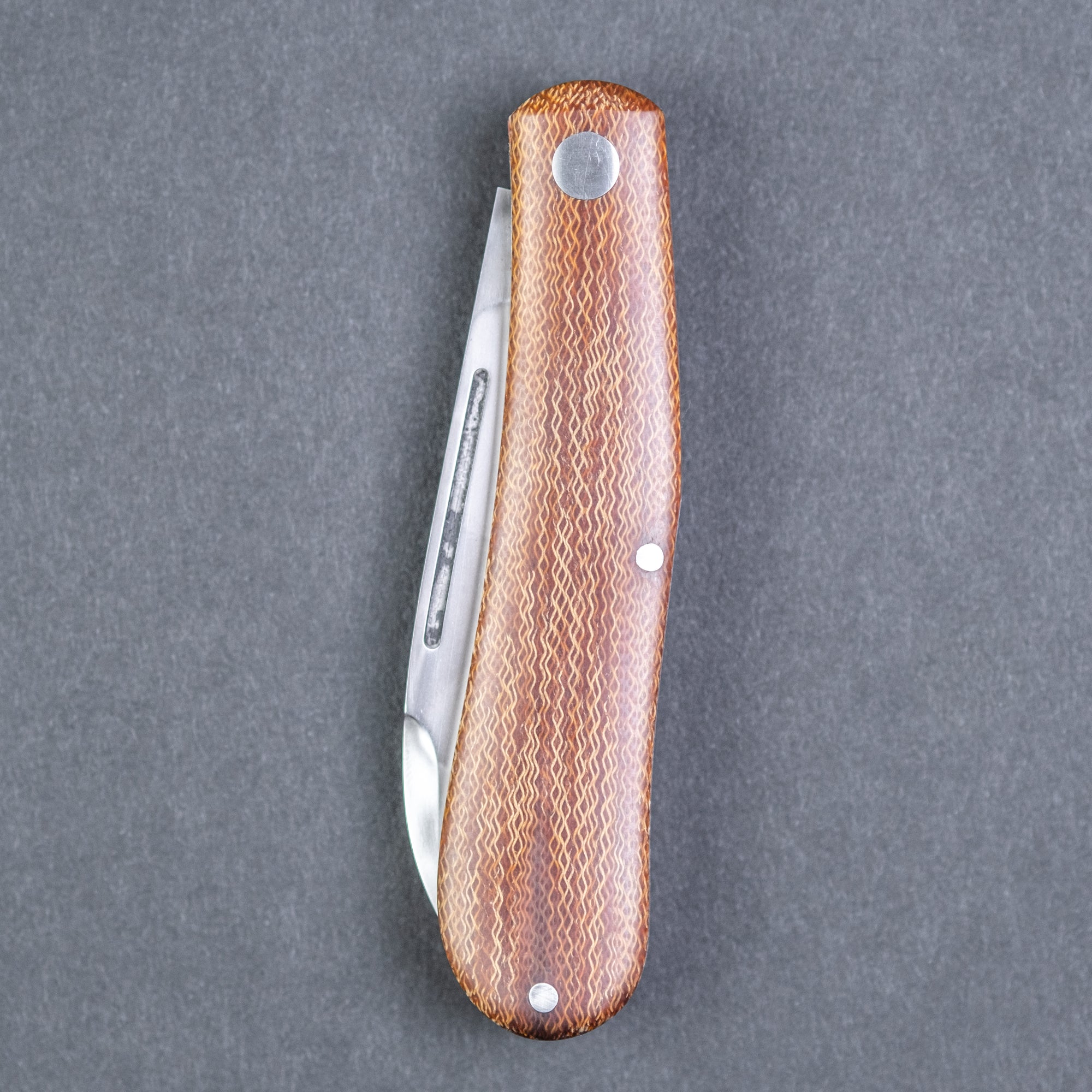 Tracy LaRock Dogleg - Natural Crosscut Micarta (Custom)