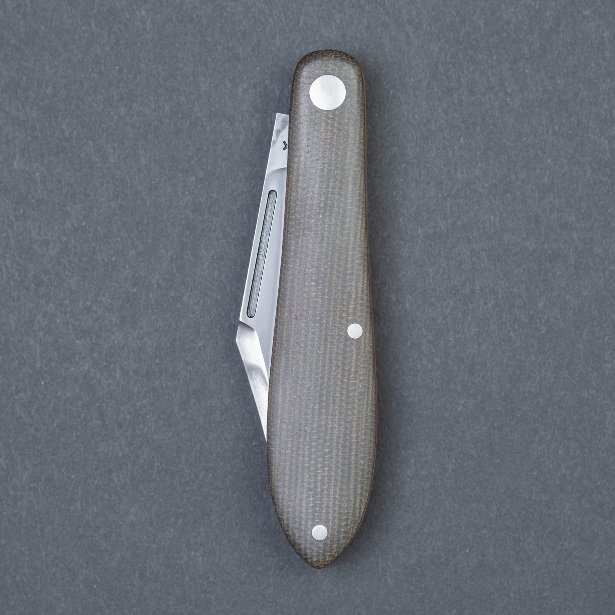 Tracy LaRock Slipjoint - Green Canvas Micarta (Custom)