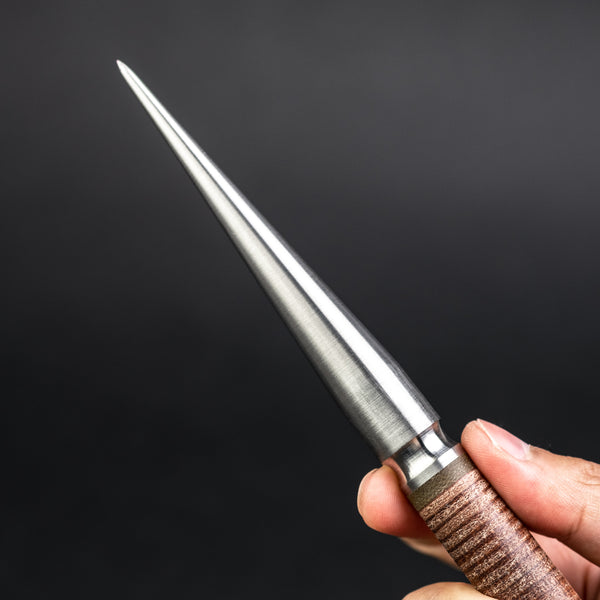 Ober Metal Works Titanium Marlin Spike - Stacked Leather