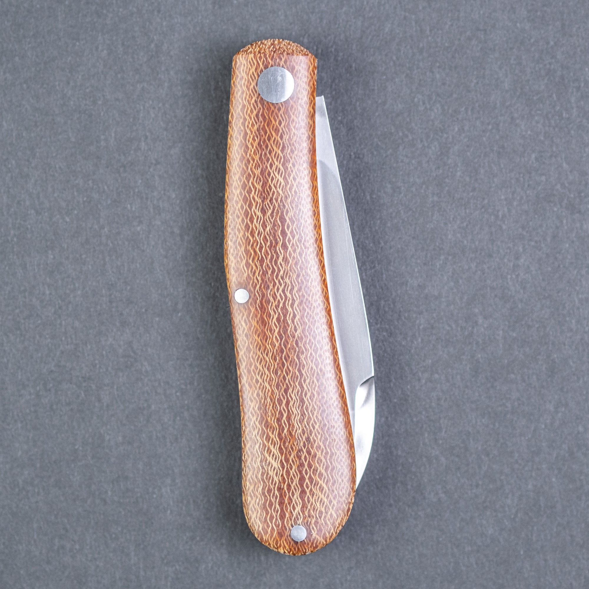 Tracy LaRock Dogleg - Natural Crosscut Micarta (Custom)