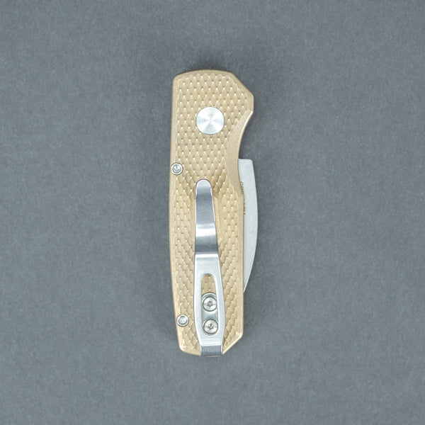 Pro-Tech Knives Runt 5 - Textured Aluminum Bronze w/ Mosaic Pin & 20CV steel (Limited)