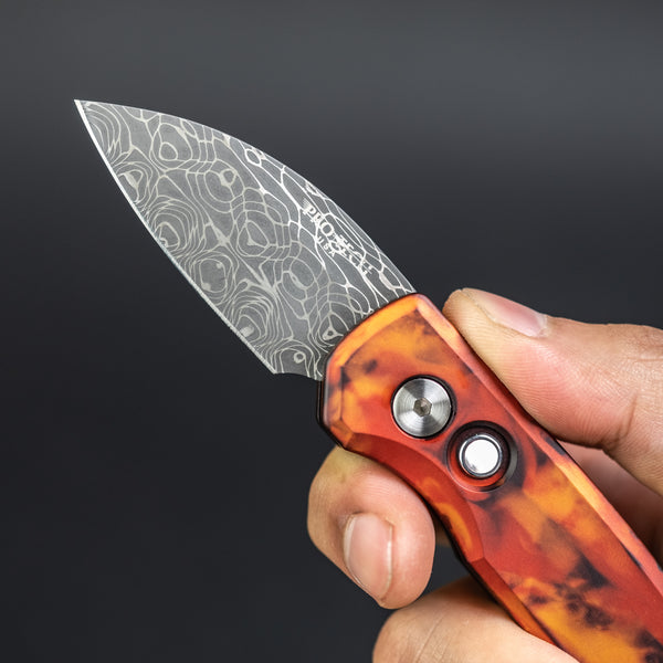 Pro-Tech Knives Runt 5 - Del Fuego Damasteel (Limited)