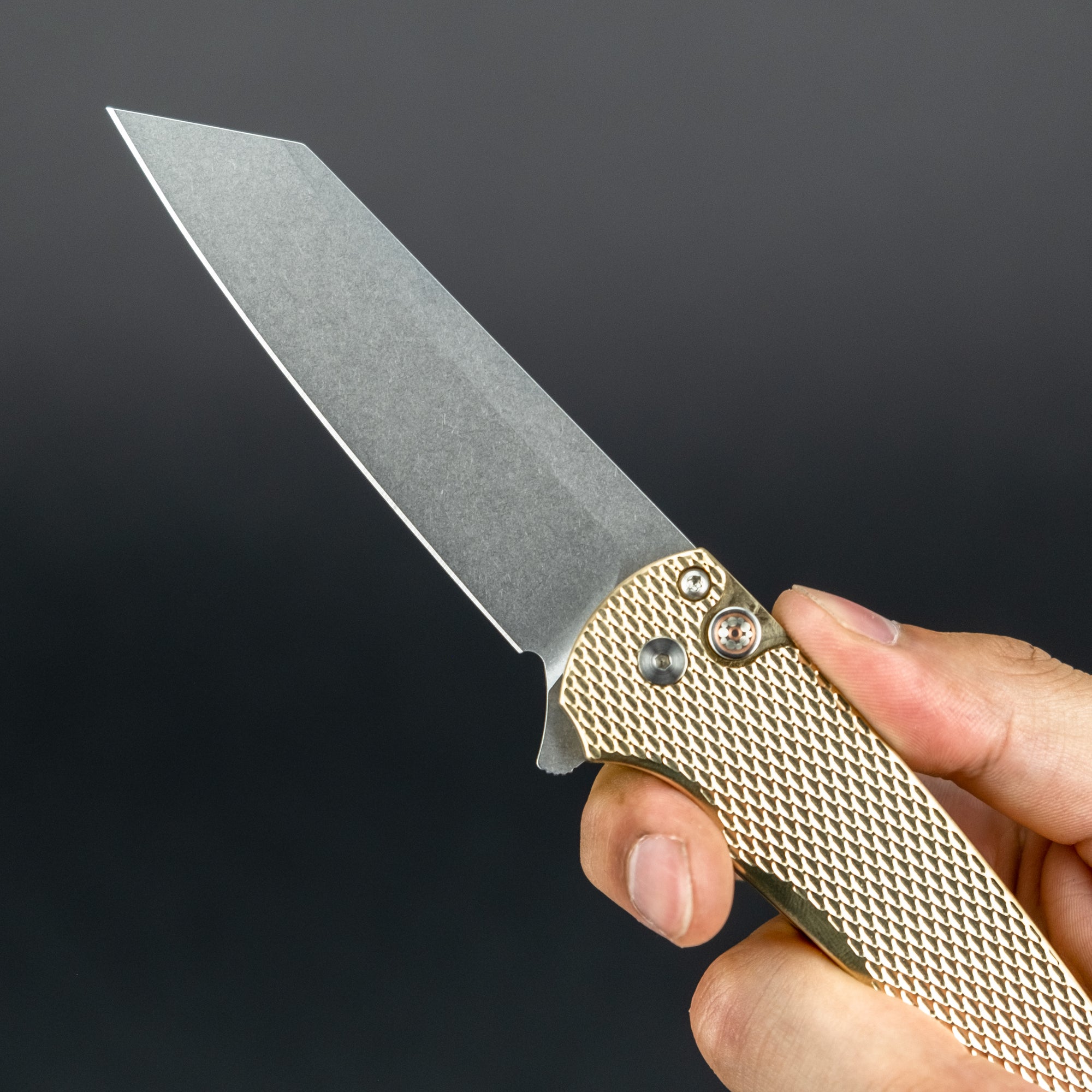 Pro-Tech Knives Malibu Flipper - Textured Bronze (Limited)