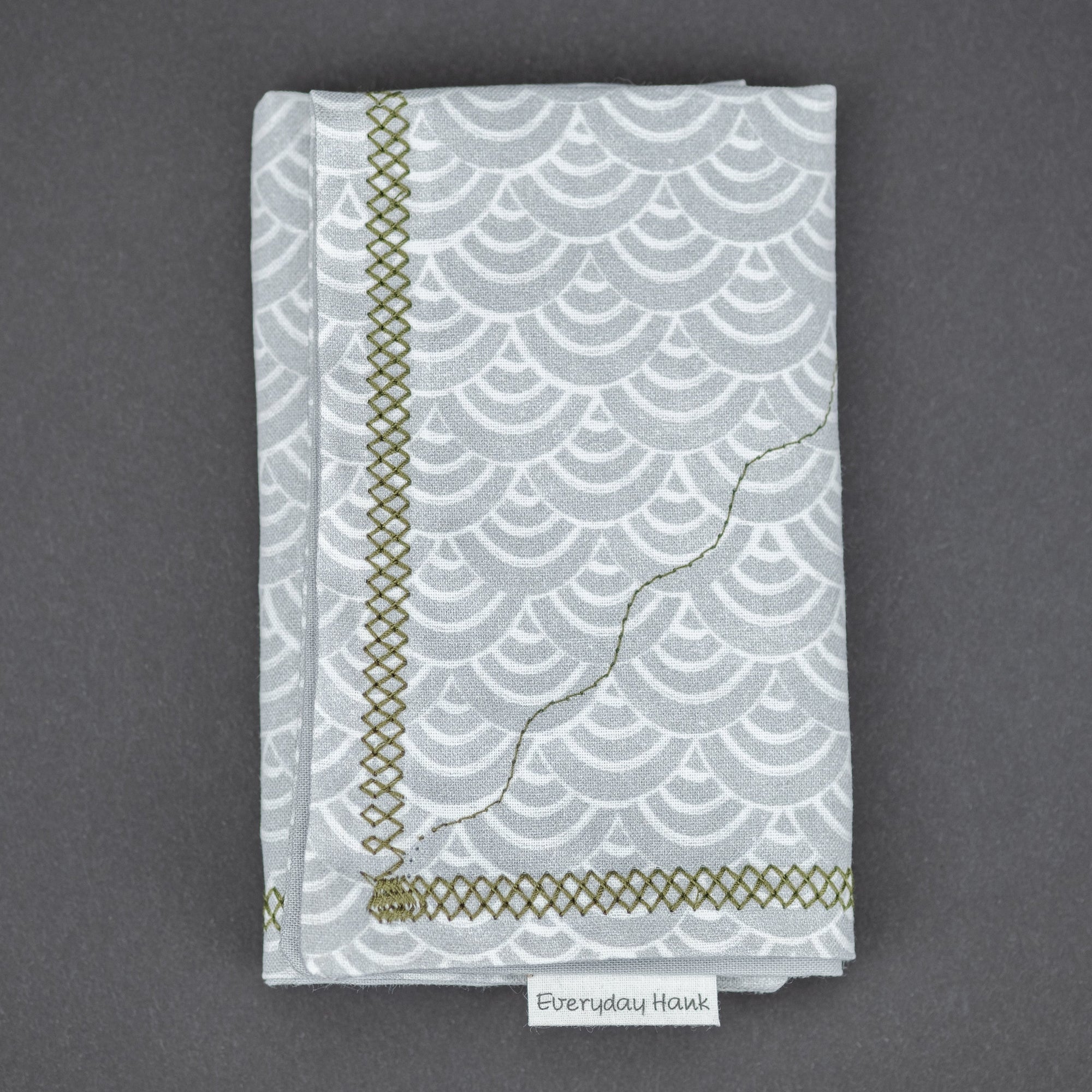 Apparel - Everyday Hanks Greyscale Seigaiha Handkerchief (Exclusive)