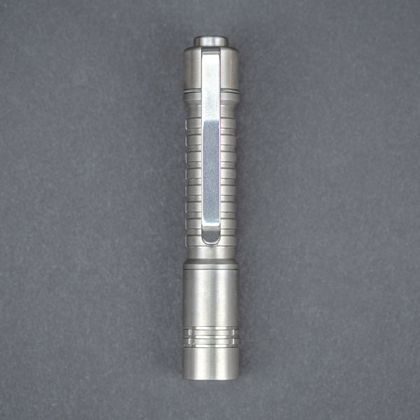 Flashlight - ReyLight Pineapple Mini Flashlight - Polished Titanium