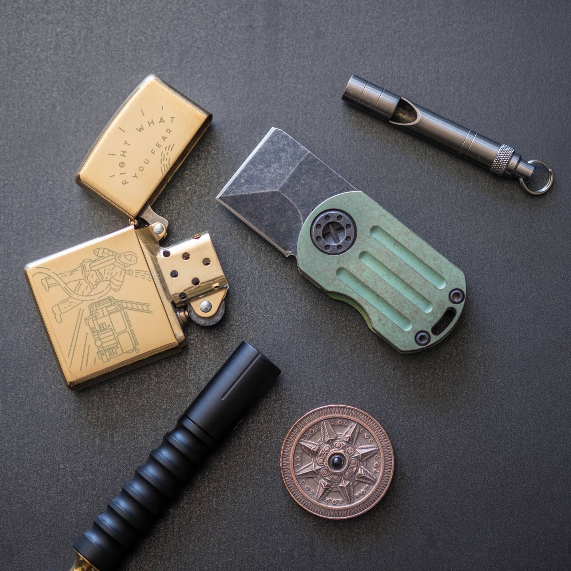 Urban EDC "Astronomer" Double Spinning Coin - Bronze