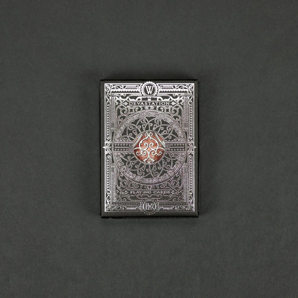 Game - Black Ink Playing Cards - Devastation - Silver Edition