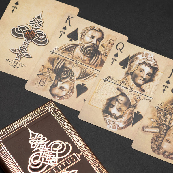 Game - Black Ink Playing Cards - Inception Inceptus Standard