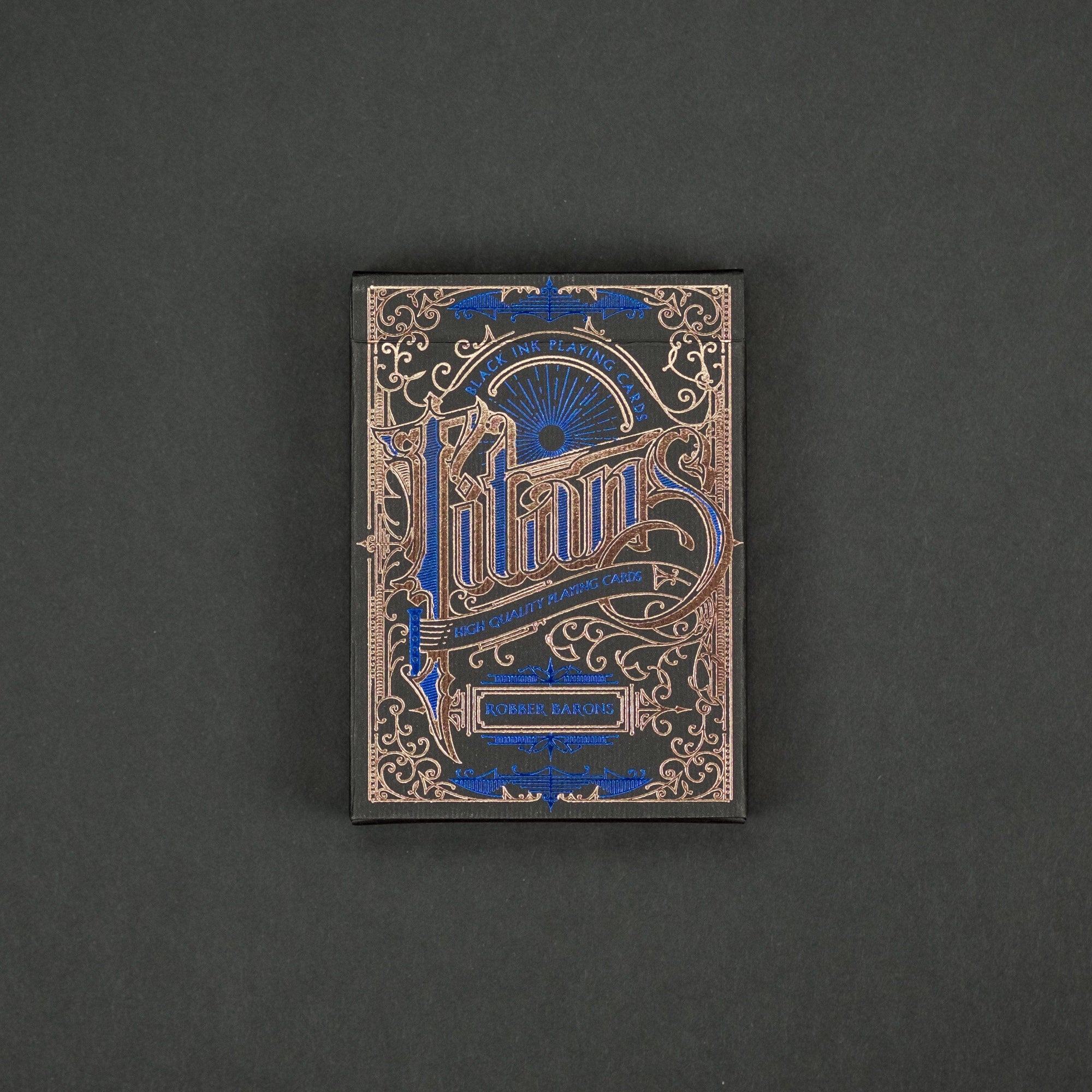 Game - Black Ink Playing Cards - Titans & Robber Barons - Black Edition