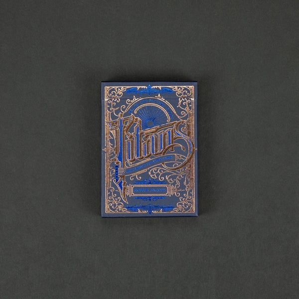 Game - Black Ink Playing Cards - Titans & Robber Barons - Blue Edition