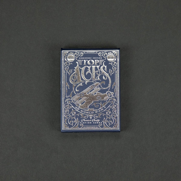 Game - Black Ink Playing Cards - Top Aces Of WWI - Limited Edition