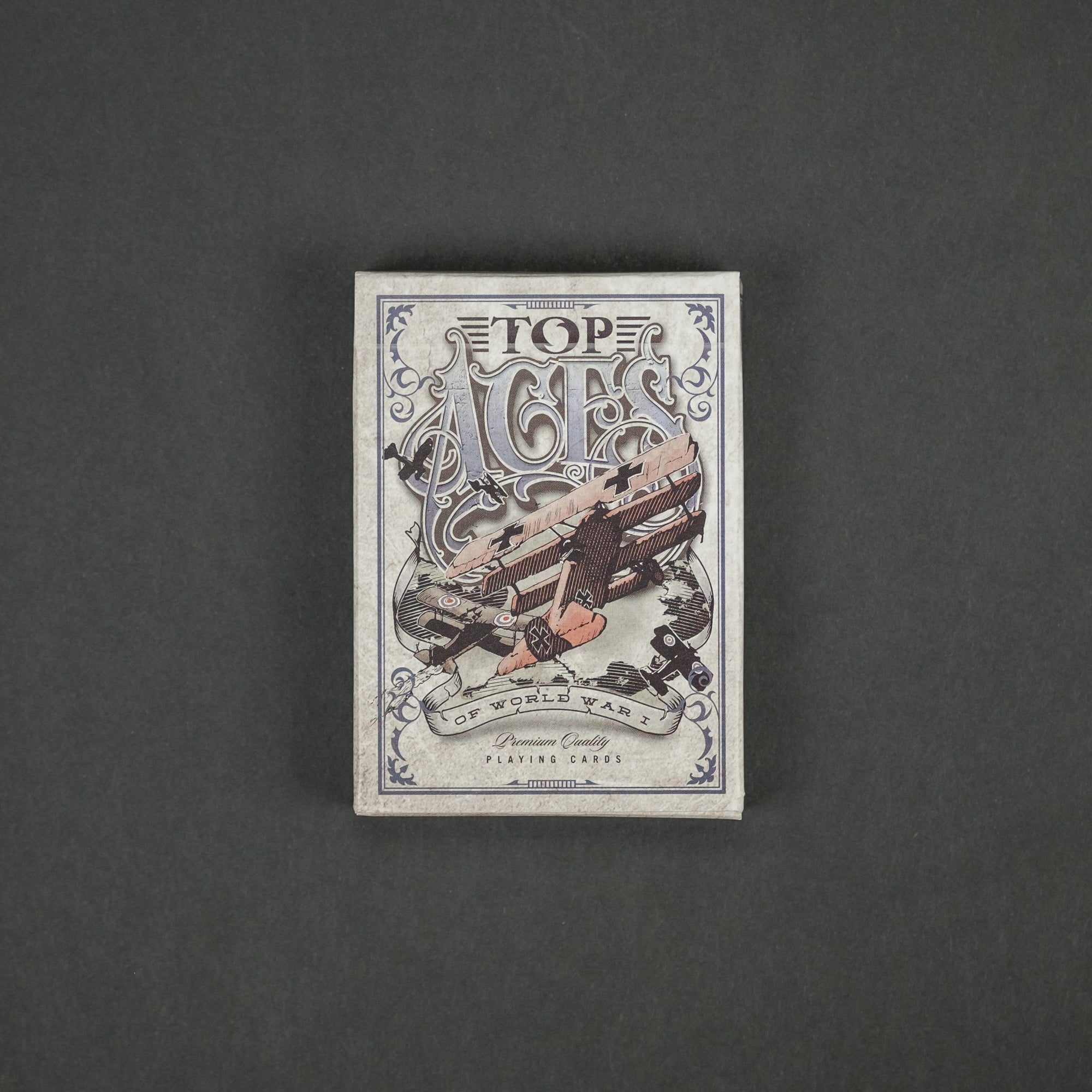 Game - Black Ink Playing Cards - Top Aces Of WWI Standard