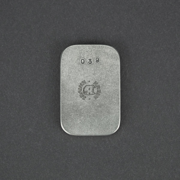 General Store - Ben Krein Worry Stone - Titanium W/ Seigaiha (Custom)