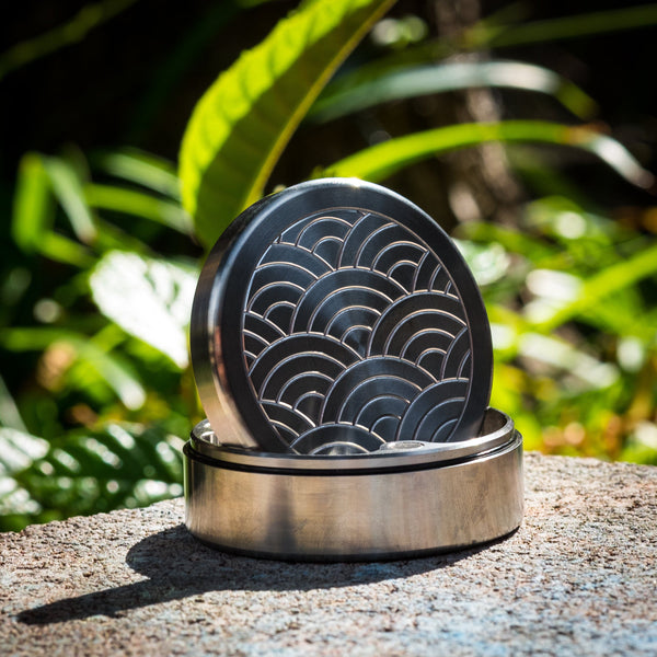 General Store - HogDoggins Pocket Puck - Titanium W/ Seigaiha Motif (Exclusive)