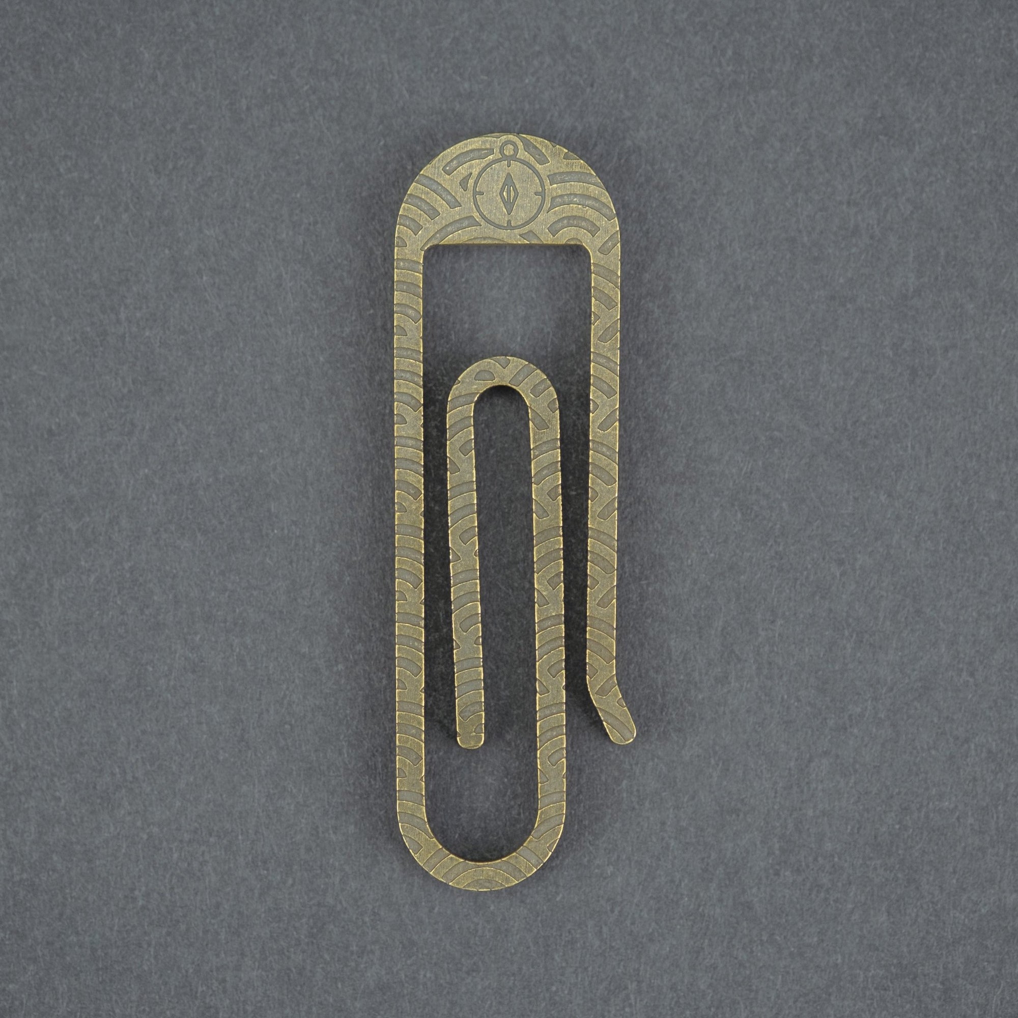 JRW Gear Tough Clip - Brass w/ Seigaiha (Exclusive) - URBAN EDC®