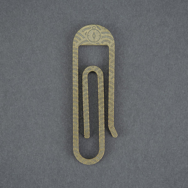 JRW Gear Tough Clip - Brass w/ Seigaiha (Exclusive) - URBAN EDC®