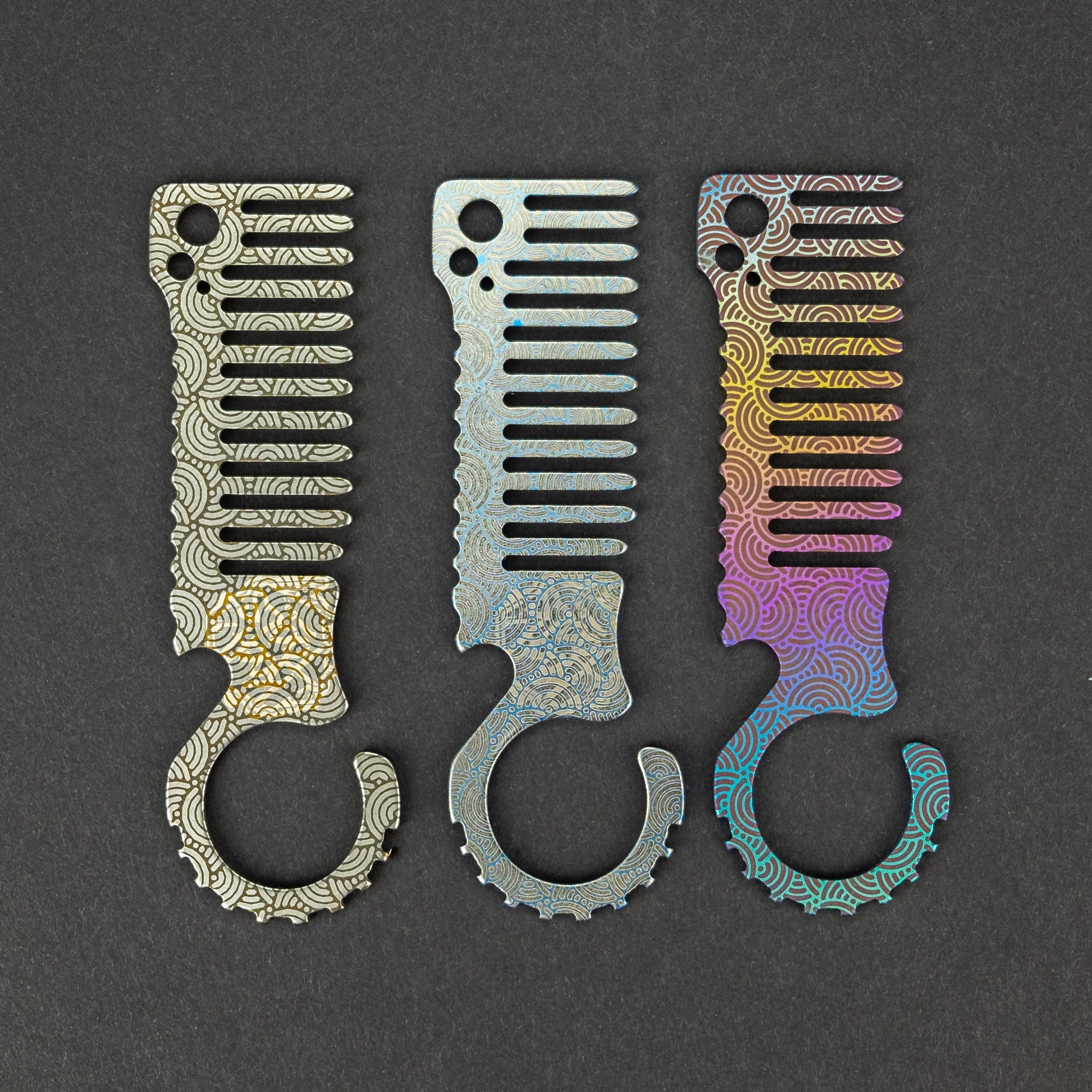 Keychains & Multi-Tools - Koch Culprit Komb - Titanium W/ Seigaiha (Exclusive)