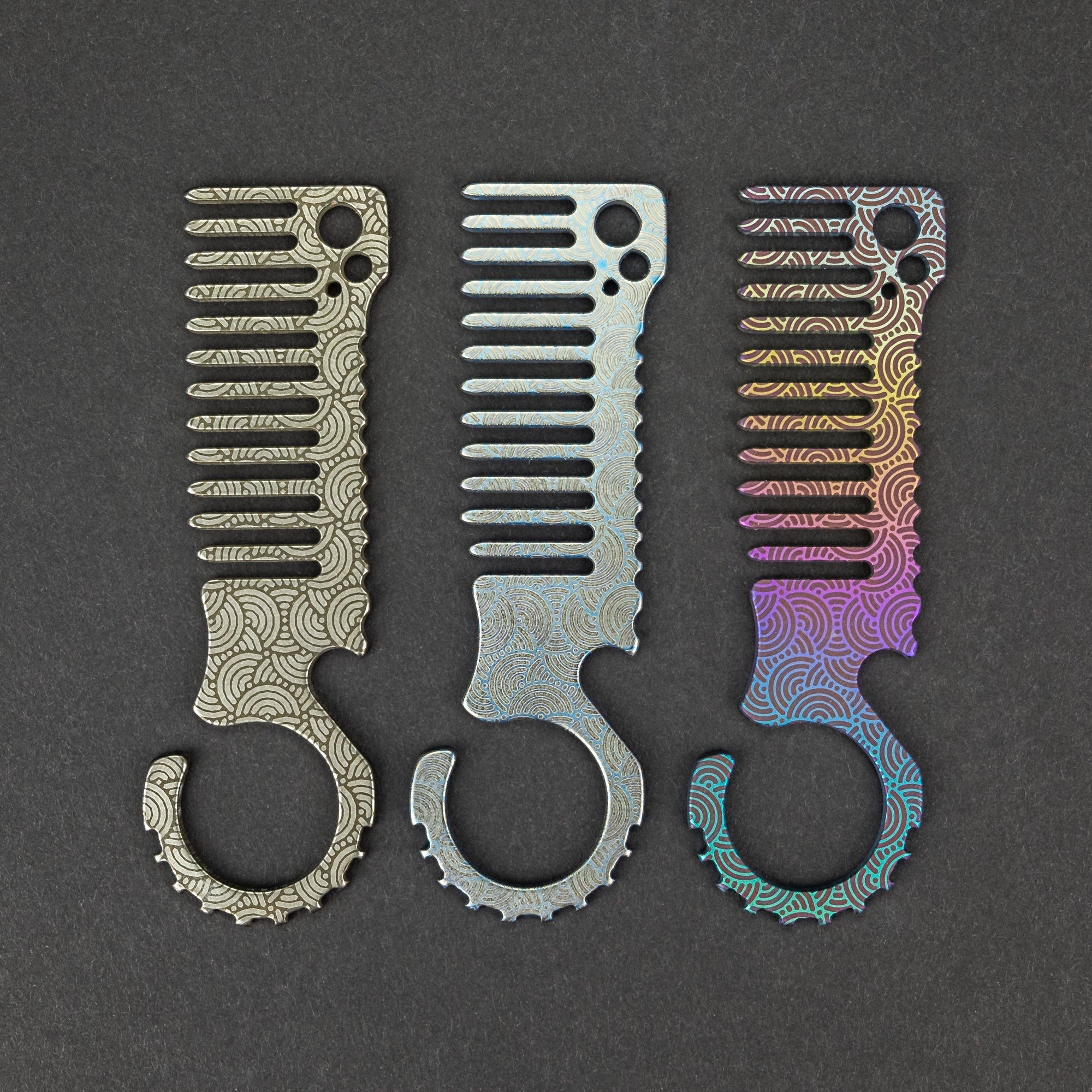 Keychains & Multi-Tools - Koch Culprit Komb - Titanium W/ Seigaiha (Exclusive)