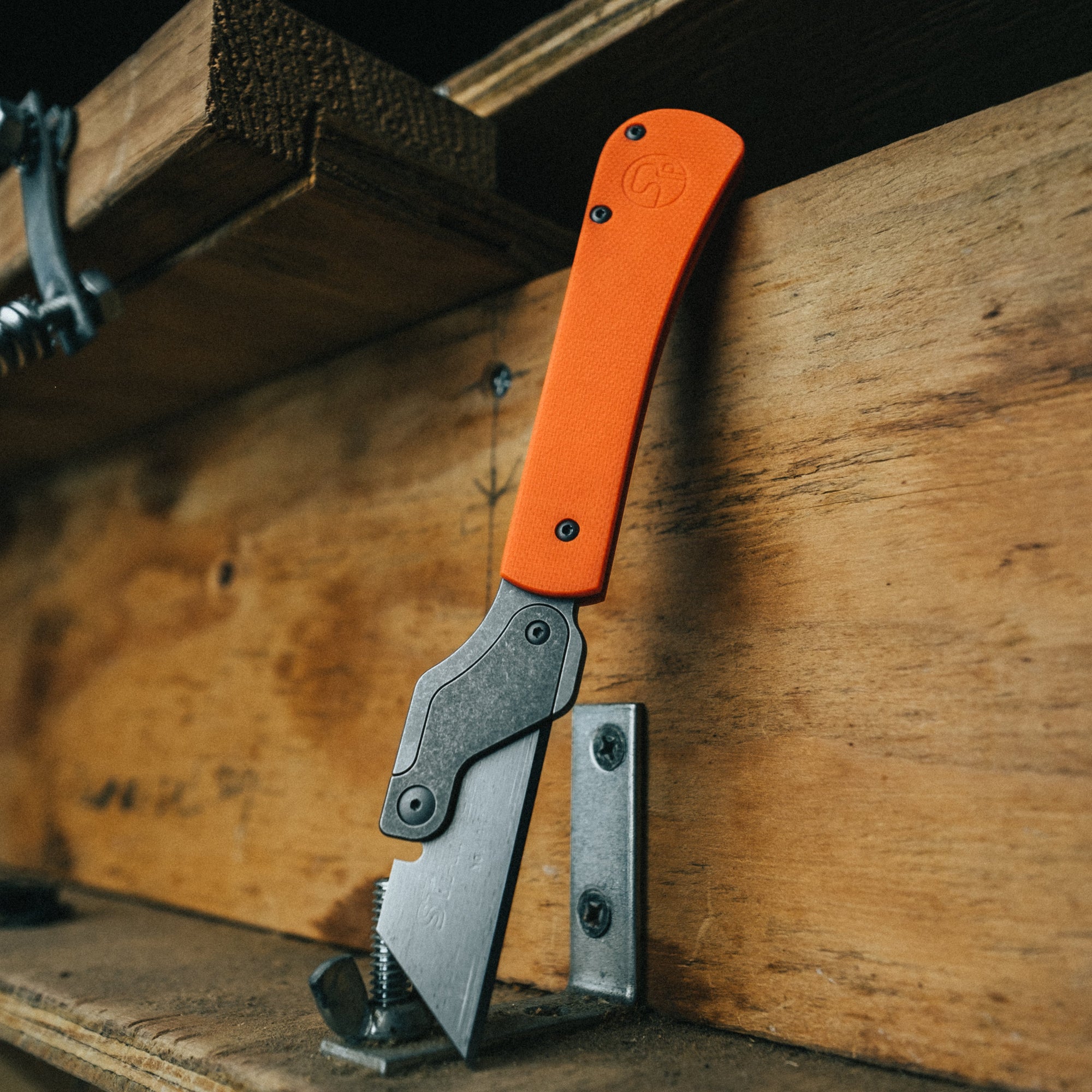 Keychains & Multi-Tools - Serge Knives Slipjoint Razor - Orange G10