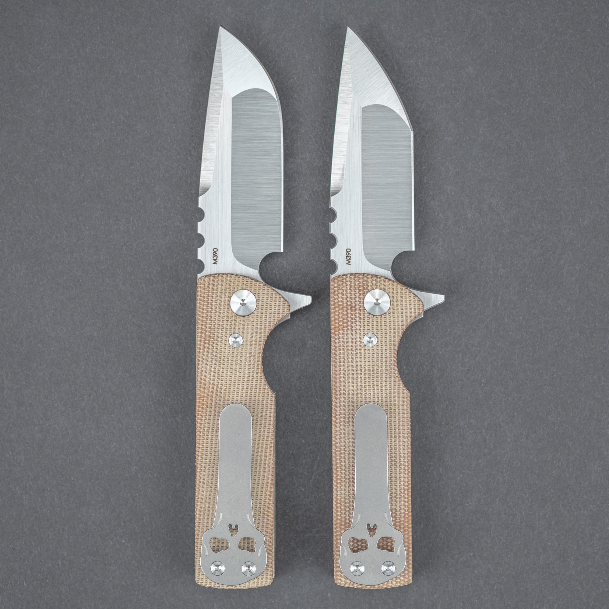 Knife - Chaves Knife & Tool T.A.K Flipper - Brown Micarta (Exclusive)