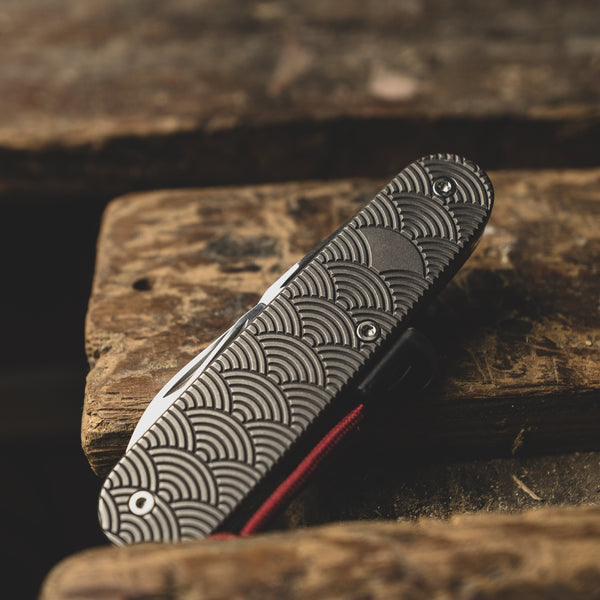 Knife - DE Custom Forge Customized Cadet 84mm SAK - Seigaiha (Exclusive)