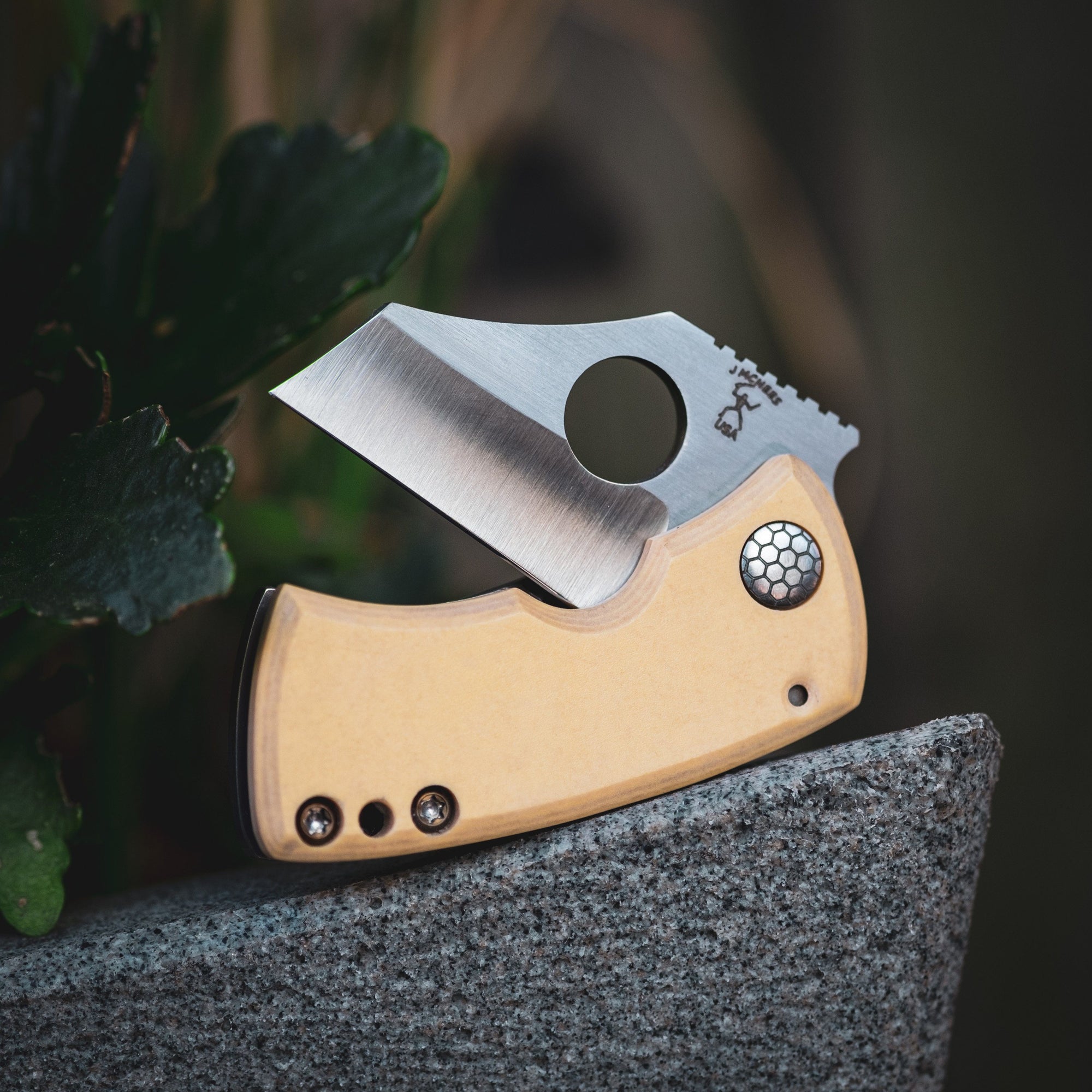 Knife - McNees Killer Bee - Bone Micarta (Custom)