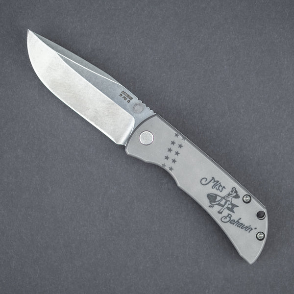 Knife - McNees MAC2 - Titanium W/ Bombs Away Motif