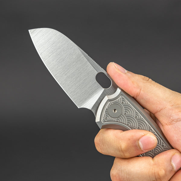 Knife - Pre-Order: Urban EDC F5.5 - M390 & Titanium W/ Seigaiha Motif (Exclusive)