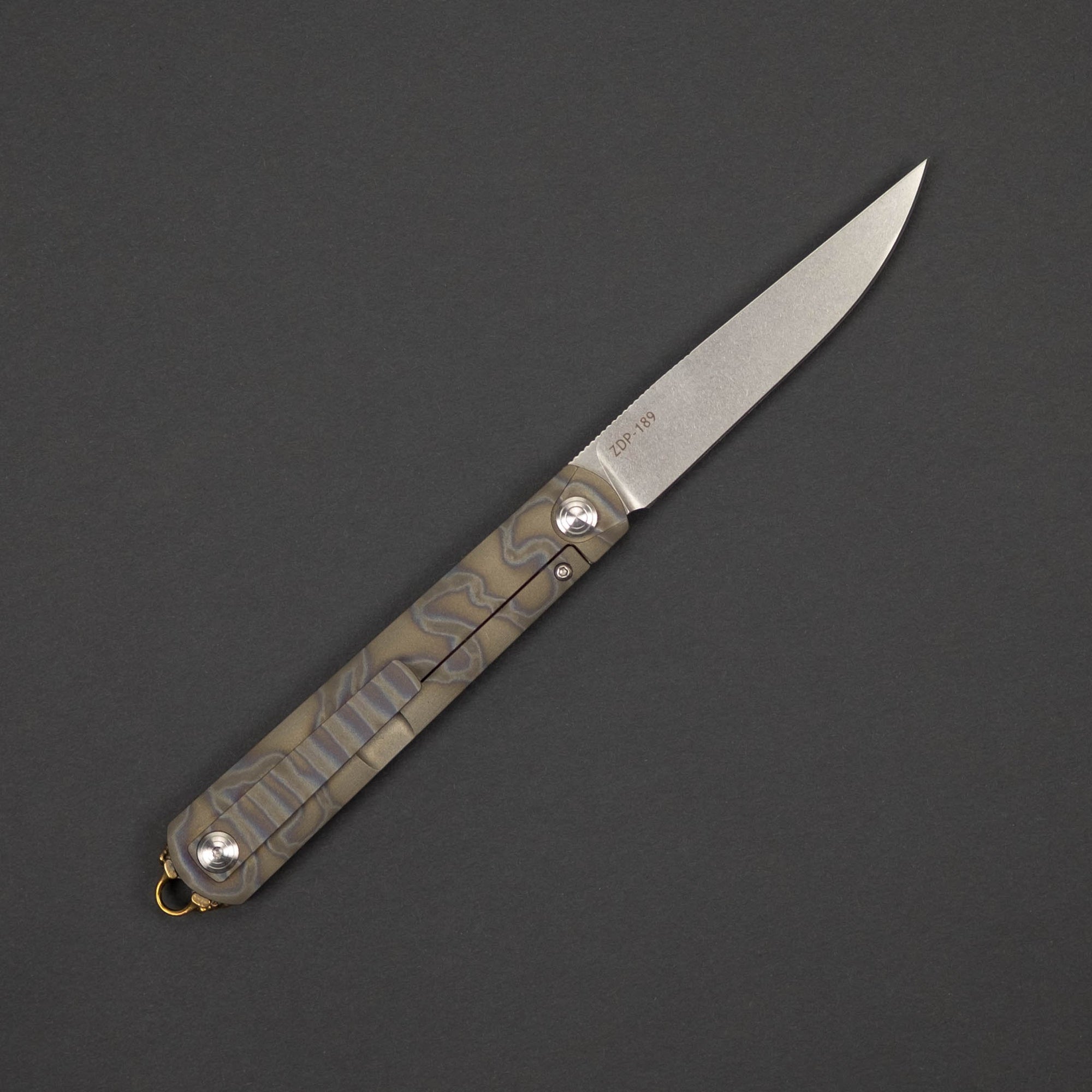 Knife - Pre-Owned: Michael Zieba G2 Joker - Titanium (Custom)