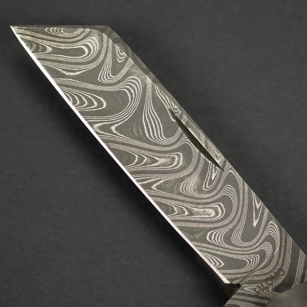 Knife - Pre-Owned: Pepe Jalomo Barlow - Carbon Fiber W/ Gibeon Meteorite Shield & Chad Nichols Damascus (Custom)