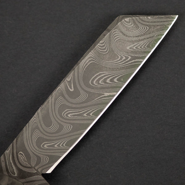 Knife - Pre-Owned: Pepe Jalomo Barlow - Carbon Fiber W/ Gibeon Meteorite Shield & Chad Nichols Damascus (Custom)