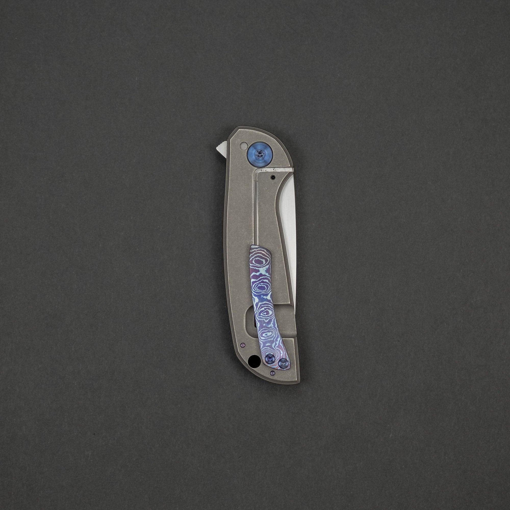 Knife - Pre-Owned: Simeon Customs Mini Squatch - Titanium (Custom)