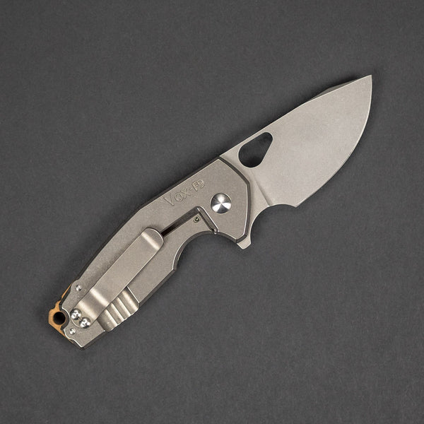 Knife - Pre-Owned: VoxDesign F9 - Titanium (Custom)