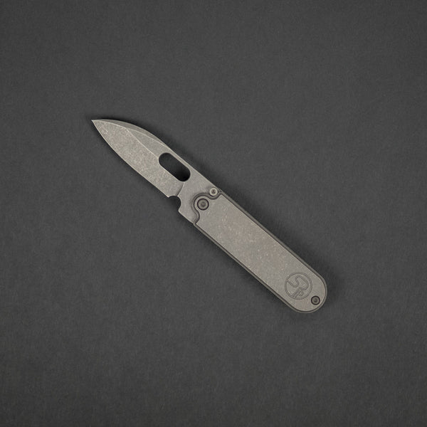 Knife - Serge Panchenko Bean - Stonewashed Titanium