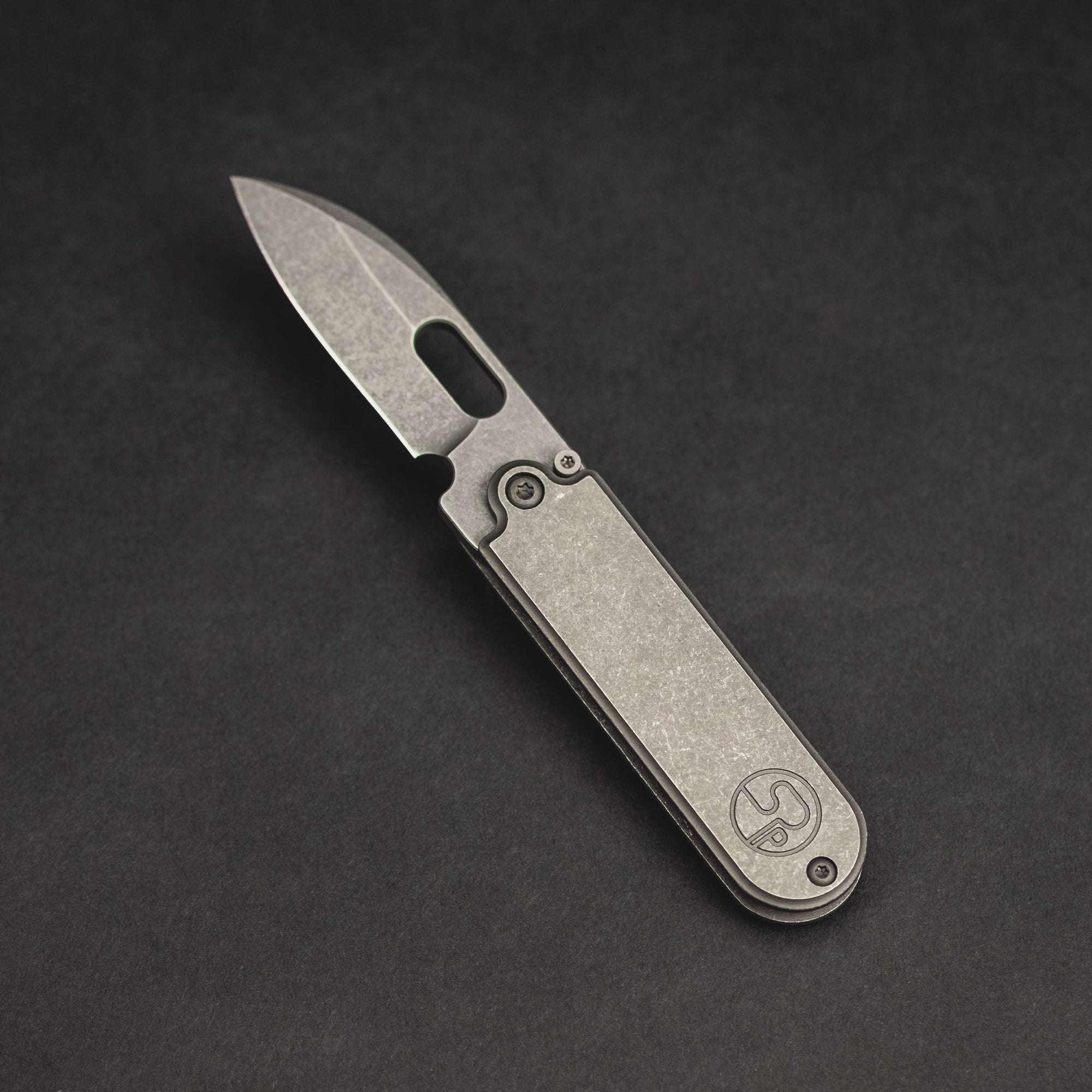 Knife - Serge Panchenko Bean - Stonewashed Titanium