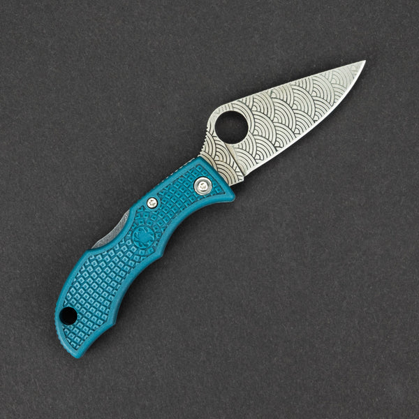 Knife - Spyderco Ladybug With Seigaiha Motif - K390 (Exclusive)