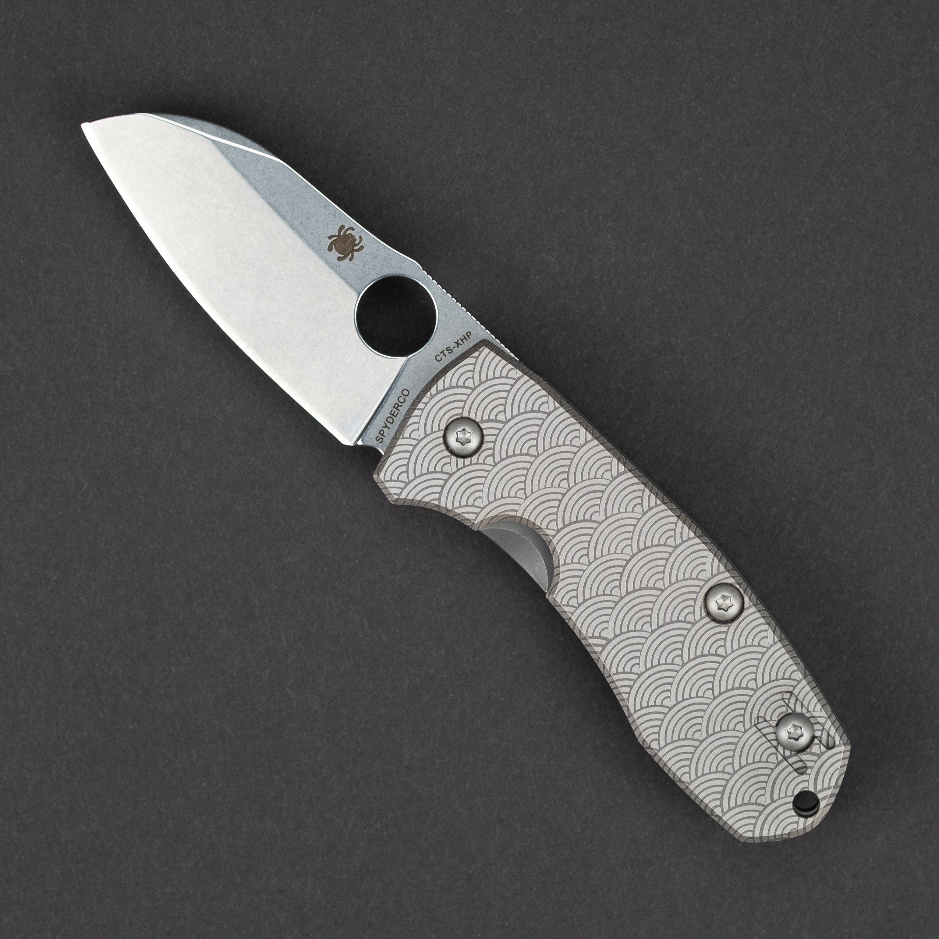 Spyderco Techno 2 with Seigaiha Motif - Titanium | Knife | Urban EDC –  URBAN EDC®