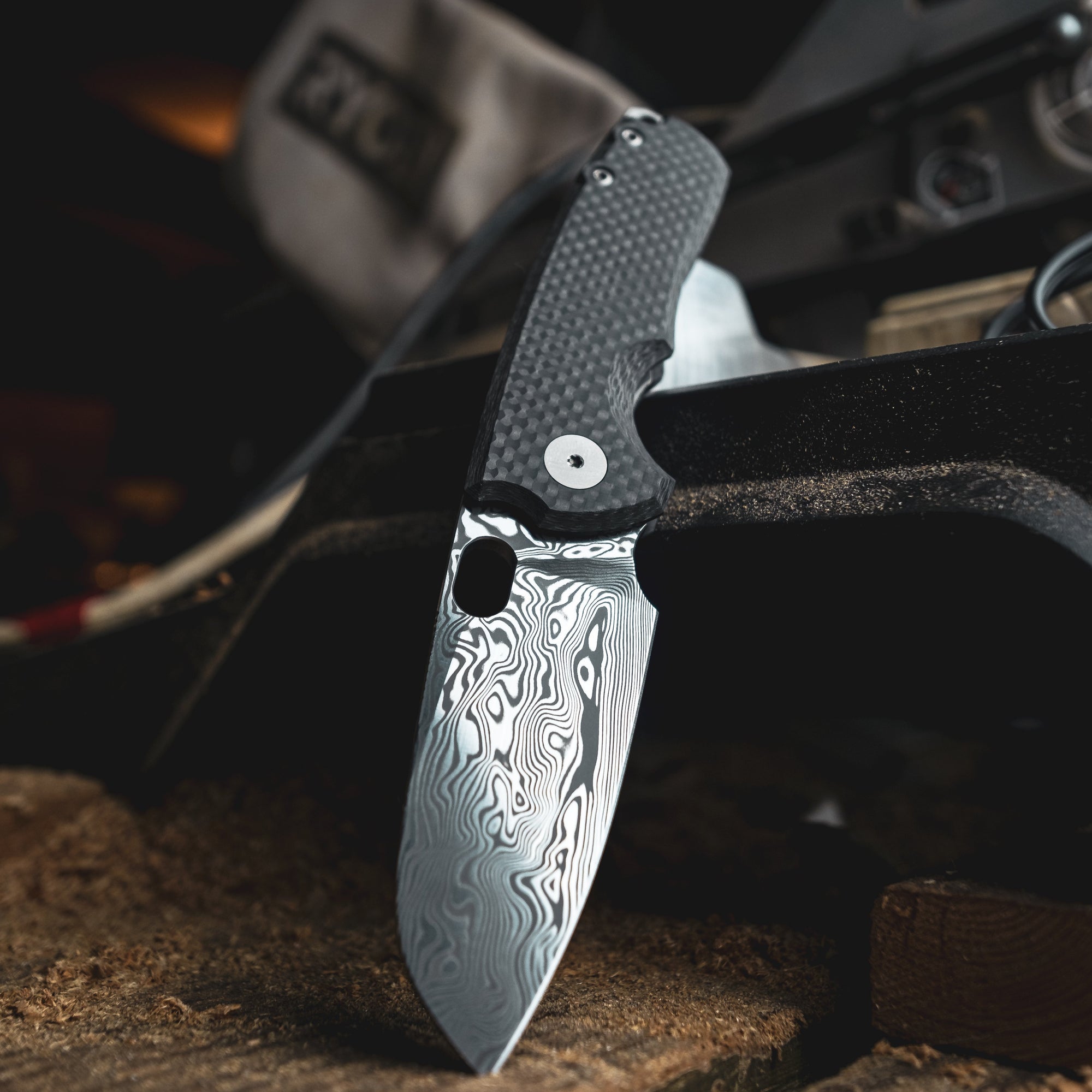 Knife - Urban EDC F5.5 - Damasteel & Carbon Fiber (Limited & Exclusive)