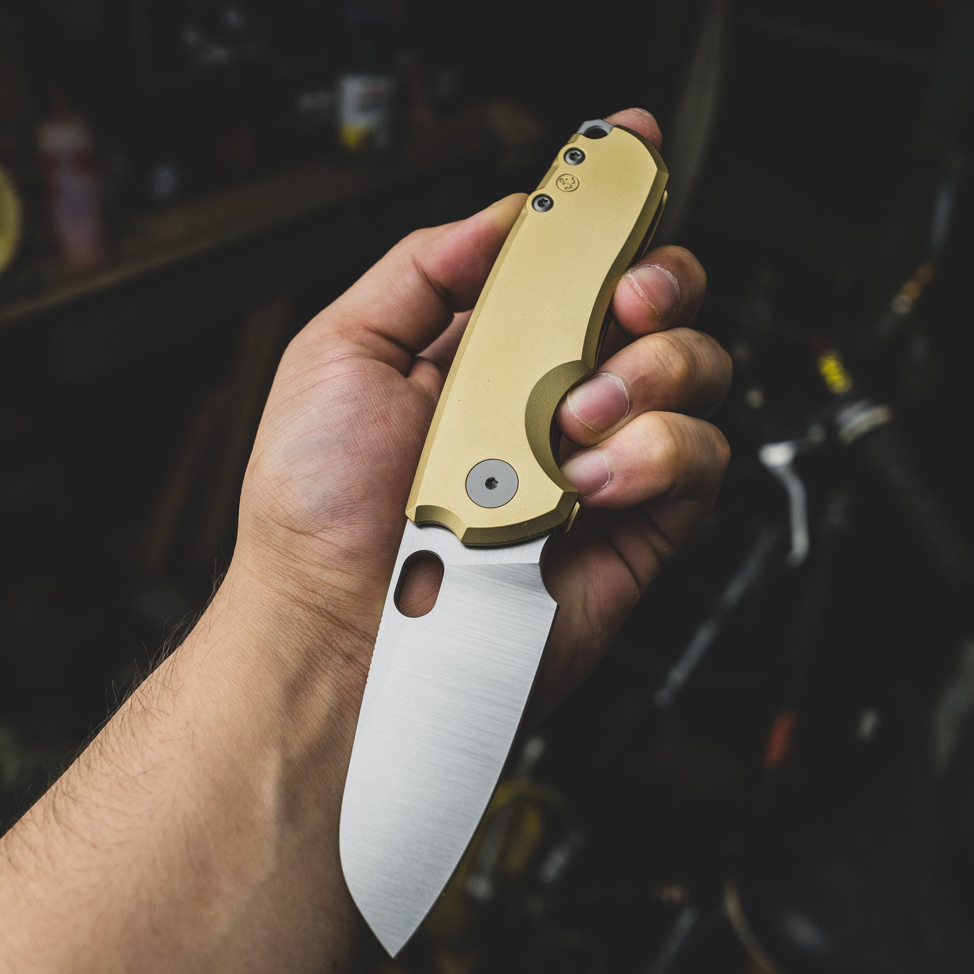 Knife - Urban EDC F5.5 - Elmax & Bronze W/ Anchor Motif (Exclusive)